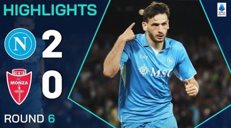 NAPOLI-MONZA 2-0 | HIGHLIGHTS | Kvaratskhelia form continues as Napoli rout Monza | Serie A 2024/25