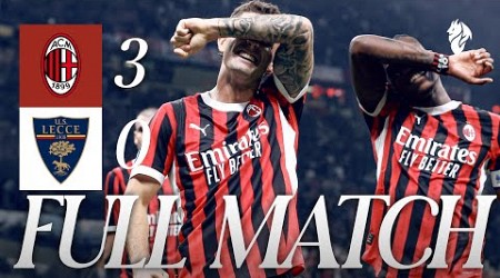 Full Match | AC Milan 3-0 Lecce | Morata, Theo Hernández, Pulisic | Serie A 2024/25