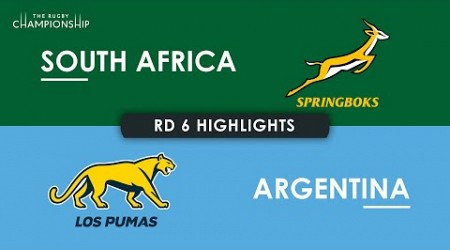 HIGHLIGHTS | SOUTH AFRICA v ARGENTINA | The Rugby Championship 2024