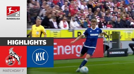 An Intense Duel! | 1. FC Köln - Karlsruher SC 4-4 | Highlights | Matchday 7 - Bundesliga 2 24/25