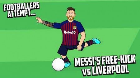 MESSI&#39;S FREE-KICK vs LIVERPOOL