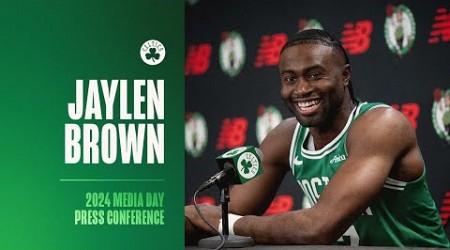 Jaylen Brown Press Conference | 2024 Boston Celtics Media Day