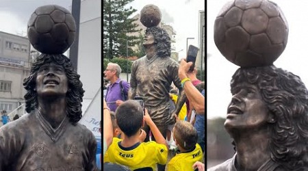 MARADONA, nuova STATUA in provincia di NAPOLI: è STUPENDA! 