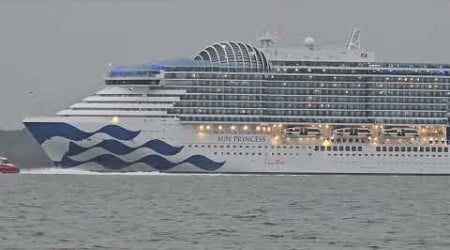 @ships360 Sun Princess departs Southampton Water 23/09/2024.