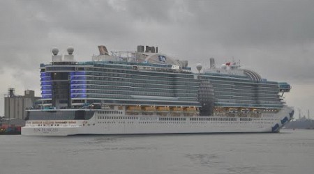 &quot;Sun Princess&quot; Maiden Departure from Southampton - 23/09/2024 #cruiseship #princesscruises