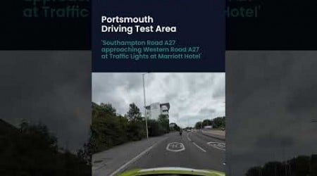 Portsmouth Driving Test Area - Southampton Road A27 approaching Western Road A27