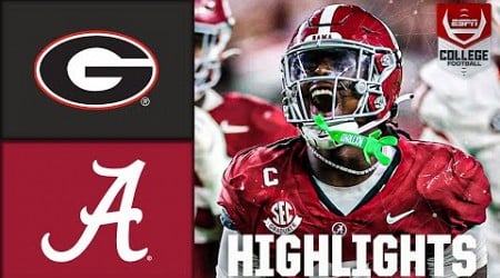 Georgia Bulldogs vs. Alabama Crimson Tide | Full Game Highlights | ESPN College Football