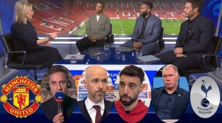 Man United vs Tottenham 0-3 Gary Neville Paul Scholes Angry Reaction |Erik ten Hag &amp; Bruno Interview