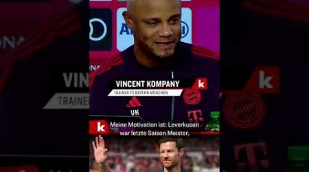 Kompany lacht über Frage nach Xabi Alonso: &quot;Ist mir völlig egal&quot; #shorts