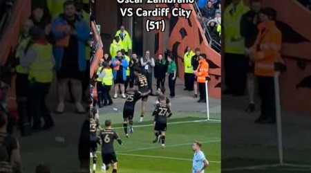 Reaction To Oscar Zambrano’s Goal VS Cardiff City #shorts #hcafc #UTT #zambrano #reaction