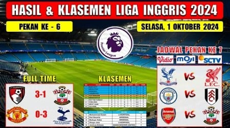 Hasil Liga Inggris Tadi Malam ~ BOURNEMOUTH vs SOUTHAMPTON ~ Hasil Lengkap EPL 2024 Pekan Ke 6