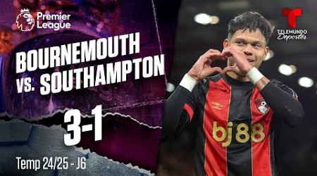 Highlights &amp; Goals: Bournemouth vs. Southampton 3-1 | Premier League | Telemundo Deportes