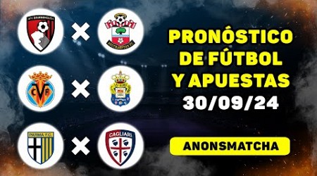 Pronósticos de fútbol para hoy deportivos Bournemouth - Southampton, Villarreal - Las Palmas