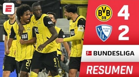 TREMENDA REMONTADA de Borussia Dortmund. Lo da vuelta y gana un partidazo al Bochum 4-2 | Bundesliga