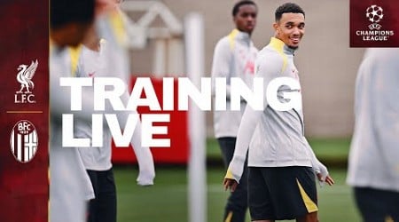 TRAINING: UEFA Champions League Warm-Up | Liverpool FC vs Bologna