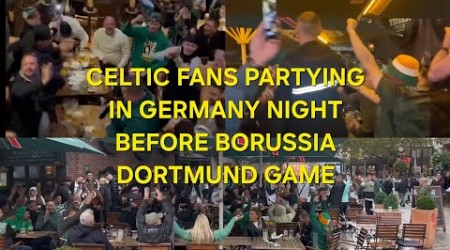 Celtic Fans Partying In Germany Night Before Borussia Dortmund Champions League Game