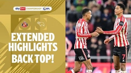 BACK TOP! | Sunderland v Derby County extended highlights