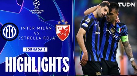 HIGHLIGHTS - Inter vs Estrella Roja | UEFA Champions League 24/25 | TUDN