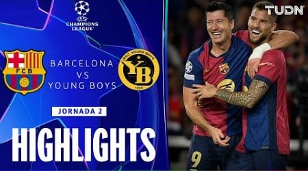 HIGHLIGHTS - Barcelona vs Young Boys | UEFA Champions League 24/25 | TUDN