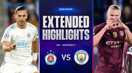 Slovan Bratislava vs. Man. City: Extended Highlights | UCL League Phase MD 2 | CBS Sports Golazo