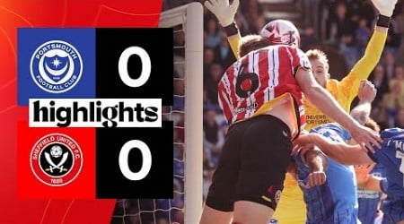 Portsmouth 0-0 Sheffield United | EFL Championship highlights