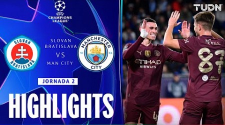 HIGHLIGHTS - Slovan Bratislava vs Man City | UEFA Champions League 24/25 | TUDN