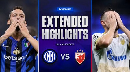 Inter vs. Crvena zvezda: Extended Highlights | UCL League Phase MD 2 | CBS Sports Golazo