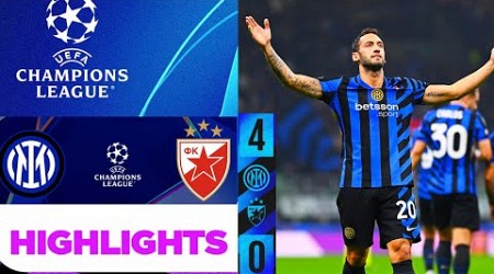 Inter Milan vs Crvena zvezda (4-0) Gli Highlights | Champions League 2024 | Inter Red Star Belgrade