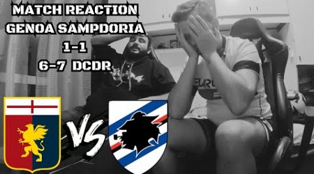 DOMINATI. BRUCIATA AI RIGORI. LIVE REACTION GENOA-SAMPDORIA