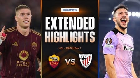 Roma vs. Athletic Club: Extended Highlights | UEL League Phase MD 1 | CBS Sports Golazo - Europe