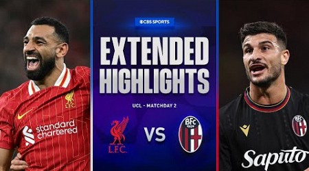 Liverpool vs. Bologna: Extended Highlights | UCL League Phase MD 2 | CBS Sports Golazo