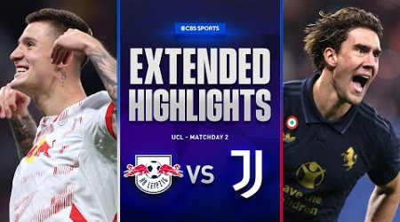 RB Leipzig vs. Juventus: Extended Highlights | UCL League Phase MD 2 | CBS Sports Golazo