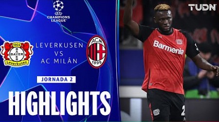 HIGHLIGHTS - Bayer Leverkusen vs Milan | UEFA Champions League 24/25 | TUDN