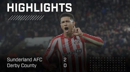 Jobe Bellingham Screamer | Sunderland AFC 2 - 0 Derby County | EFL Championship Highlights