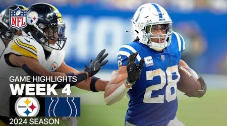 Pittsburgh Steelers vs. Indianapolis Colts | 2024 Week 4 Game Highlights