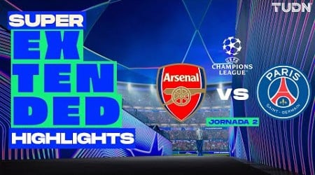 SUPER EXTENDED HIGHLIGHTS | Arsenal vs PSG | UEFA Champions League 2024/25 - J2