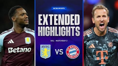 Aston Villa vs. Bayern: Extended Highlights | UCL League Phase MD 2 | CBS Sports Golazo