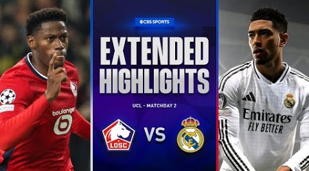 Lille vs. Real Madrid: Extended Highlights | UCL League Phase MD 2 | CBS Sports Golazo