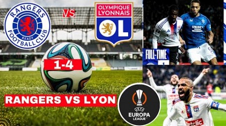 Rangers vs Lyon 1-4 Live Stream Europe League UEFA Football UEL Match Score 2024 Highlights Direct