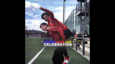 Barcelona kid celebration...But 