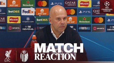 New Salah record, Champions League win at Anfield | Arne Slot&#39;s reaction | Liverpool 2-0 Bologna