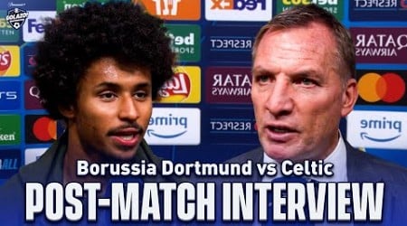 Brendan Rodgers, Karim Adeyemi &amp; more | Dortmund vs Celtic | Post-Match Interview | CBS Sports