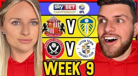 CHAMPIONSHIP WEEK 9 PREDICTIONS