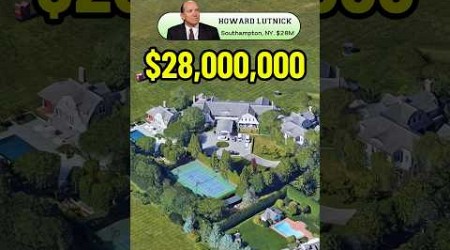 Howard Lutnick Homes Southampton New York Worth $28M #celebrity #celebrityhometour #realestate