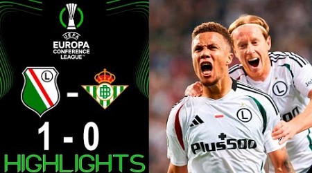 Legia Warszawa - Real Betis 1-0 Skrót Meczu | Liga Konferencji Europejskiej - 2024/2025