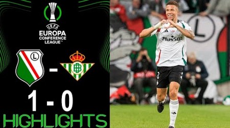 Gol Steve&#39;a Kapuadi | Legia Warszawa vs Real Betis 1-0 skróty | Liga Konferencyjna UEFA Europa 2024