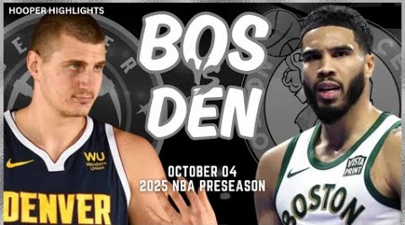 Boston Celtics vs Denver Nuggets Full Game Highlights | Oct 4 | 2024 NBA Abu Dhabi Games