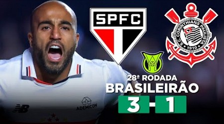 SÃO PAULO VENCE O CORINTHIANS EM JOGO DE EXPULSÕES! SÃO PAULO 3 x 1 CORINTHIANS | Narração