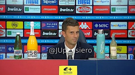 THIAGO MOTTA post Genoa-Juve 0-3 conferenza stampa: &quot;Douglas Luiz è forte, Conceicao e Vlahovic...&quot;