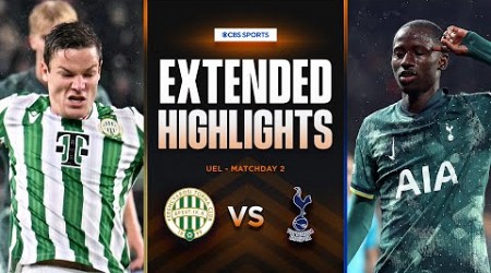 Ferencvárosi vs. Tottenham: Extended Highlights | UEL League Phase MD 2 | CBS Sports Golazo - Europe